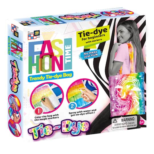 Amav Toys Fashion Time Trendy Tie Dye Bag Activity Kit